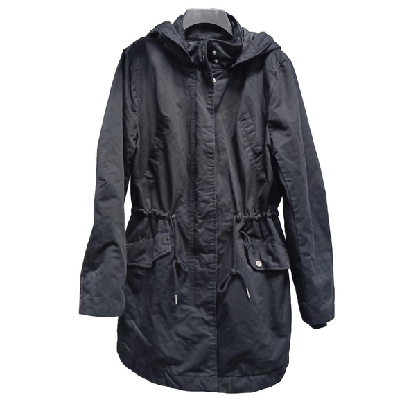 EUC H&M Divided Women's Parka Coat, M, Black - Picture 3 of 8